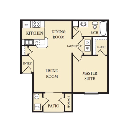 Floor Plans of Eagles Landing Apartments in Ammon, ID